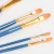 Import 9 PCS High Quality Royal Blue Long WoodHandle Flat Art Paint Brush Value Set for Oil Acrylic Gouache Watercolor Painting Brushes from China