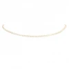 925 sterling silver gold plated classic handmade jewelry custom 2mm CZ tennis choker necklace