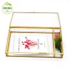 ~-A Personalized Gift for the Flower Girl, Bridesmaids, Maid of Honor, Mothers Day, gold large small glass jewelry box with lid