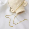 A075A Bulk Wholesale 18K Gold Chain Choker 925 Sterling Silver Chain Necklace