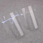 Acrylic Anti fog Face Shiled Customized Long Length Face Shield mask transparent faceshield visor mask with glasses frame