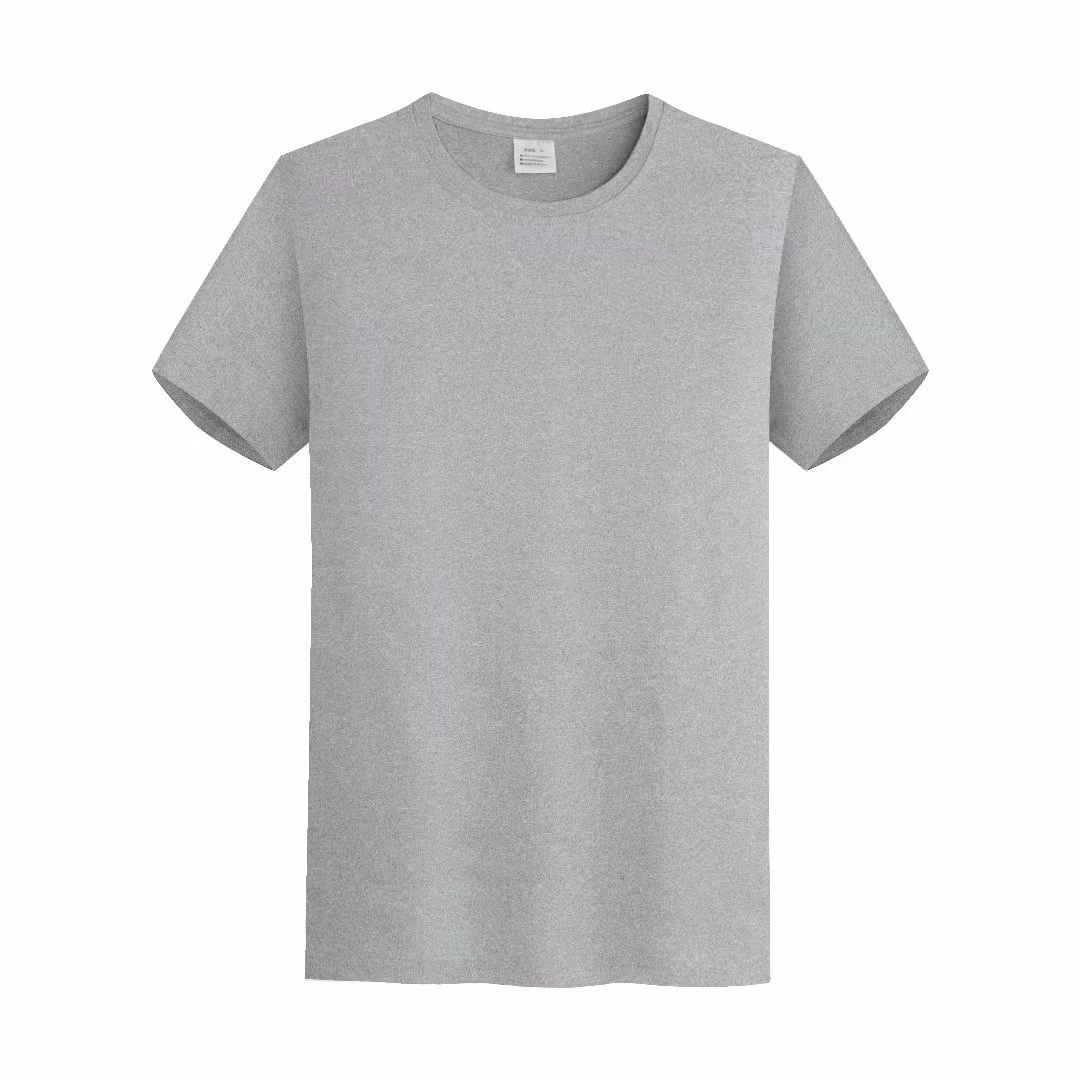 Adult O-neck Short Sleeve Polyester Color Sublimation T shirt Blank Wholesale Advertising Custom Design t shirt