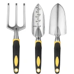 Agriculture Garden Sets Silicone rubber Handle Garden tools Flower Shovel Rake Scissors 8 Pcs Aluminum Alloy Gardening Tool Set