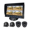 AHD Car Monitor Reversing Aid 9 &quot;Quad Split Monitor With Camera For Truck Bus LCD Monitor