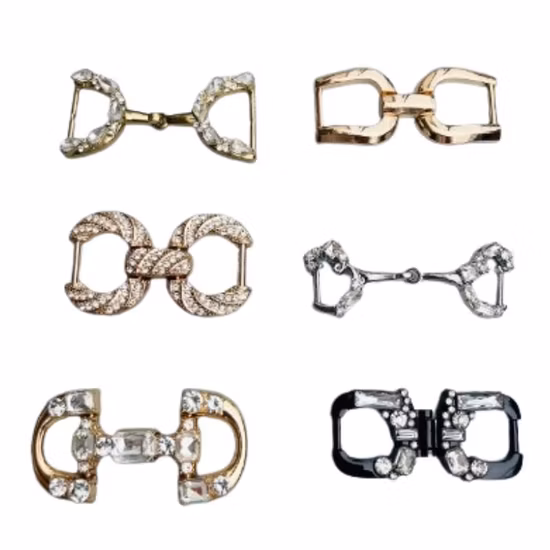 All Kinds of MID-to-High-End Shoe Buckles, Zippers, Pullers, Shoe Eyes, Pin Buckles and Other Accessories, Zinc Alloy Metal Chain Casual Shoes