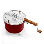 Aluminum Alloy household popcorn maker custom colorful large apacity DIY popcorn pot