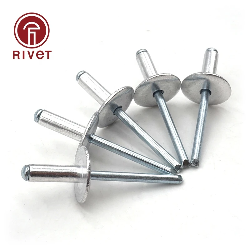 Aluminum countersunk head blind bulb tite rivet metal 8mm galvanized blind pins rivet color pop blind rivets