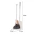 Import amazon hot sale bathroom toilet plunger and brush set high quality toilet bowl brush and plunger from China