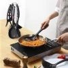 Amazon hot selling silicone kitchen utensils LFGB silicone turner spoon leak shovel pasta spoon rice scoop with custom logo