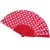 Import AmelieWedding Summer Personalized Plastic Ribs Polka Dots Craft Folding Fan Wedding Collection Gifts Favors DIY Wedding Hand Fan from China
