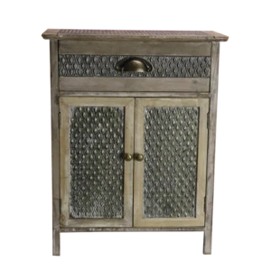 American simple floor locker antique furniture solid wood &amp; iron storage cabinet 02026