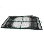 aquaculture trap folding fishing net Rectangle fish trap 2 entrance crab trap lobster cages for sale