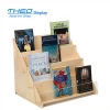 Assembled Plywood Four-Tier Displayer/Literature and Books Tabletop Display Stand