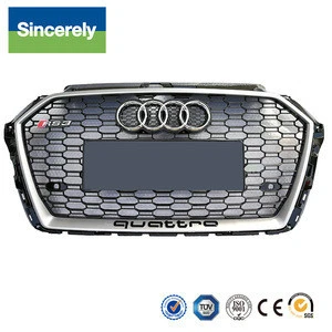 Auto Accessories Car Front Grille Modified Grill for Audi A3 RS3 2017 2018