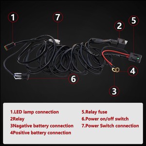 Auto car accessories  LED Light Bar Switch Wiring Harness for SUV offroad truck