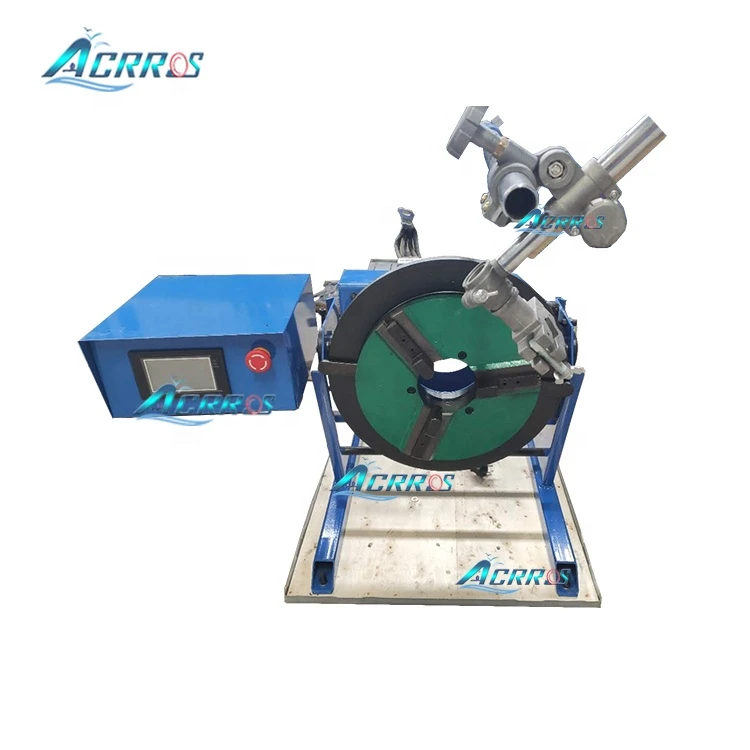 Automatic 100kg 300kg Rotating Turntable Hole 170Mm Chuck 400  Welding Positioner Machine