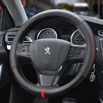 Automobile steering wheel cover for Peugeot 380 steering wheel cover microfiber leather