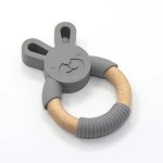 Baby Teething Toy Food Grade BPA Free Safe Soft Silicone teether