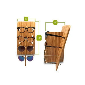 Bamboo Eyewear Glasses Display Stand