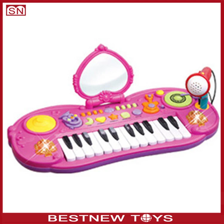 Battery Operated beats toy Musical 2 in 1 infant Drum keyboard toy Set with microphone