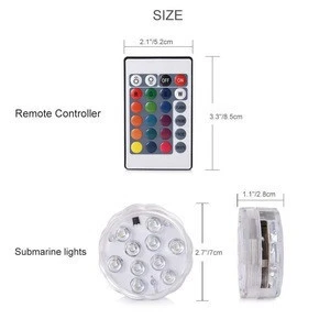 Battery Operated Multi Color Changing Remote Control Submarine Light