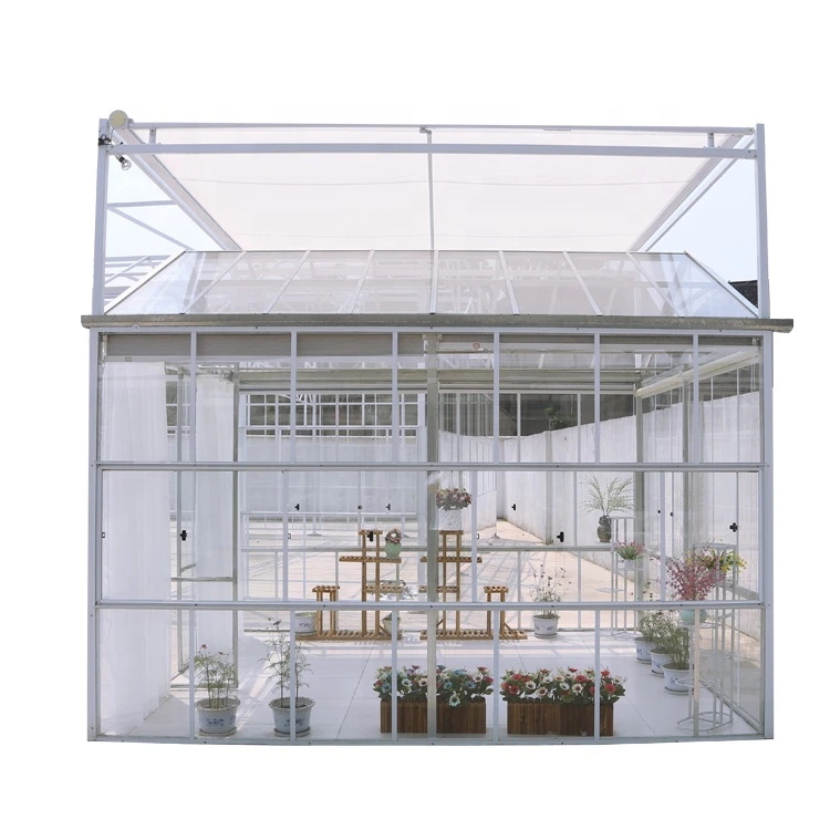 Beautiful design home garden use glass greenhouse polycarbonate natural greenhouses  FOB Reference glass conservatory