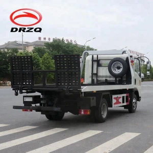 best price new products for Aumark flatbed towing truck  isuzu EURO 5 emission standards 5 ton road wrecker tow truck