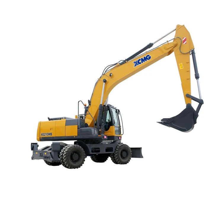 Best price XCM G XE210WB 21t wheel trench excavator on wheels with accessories hot sale