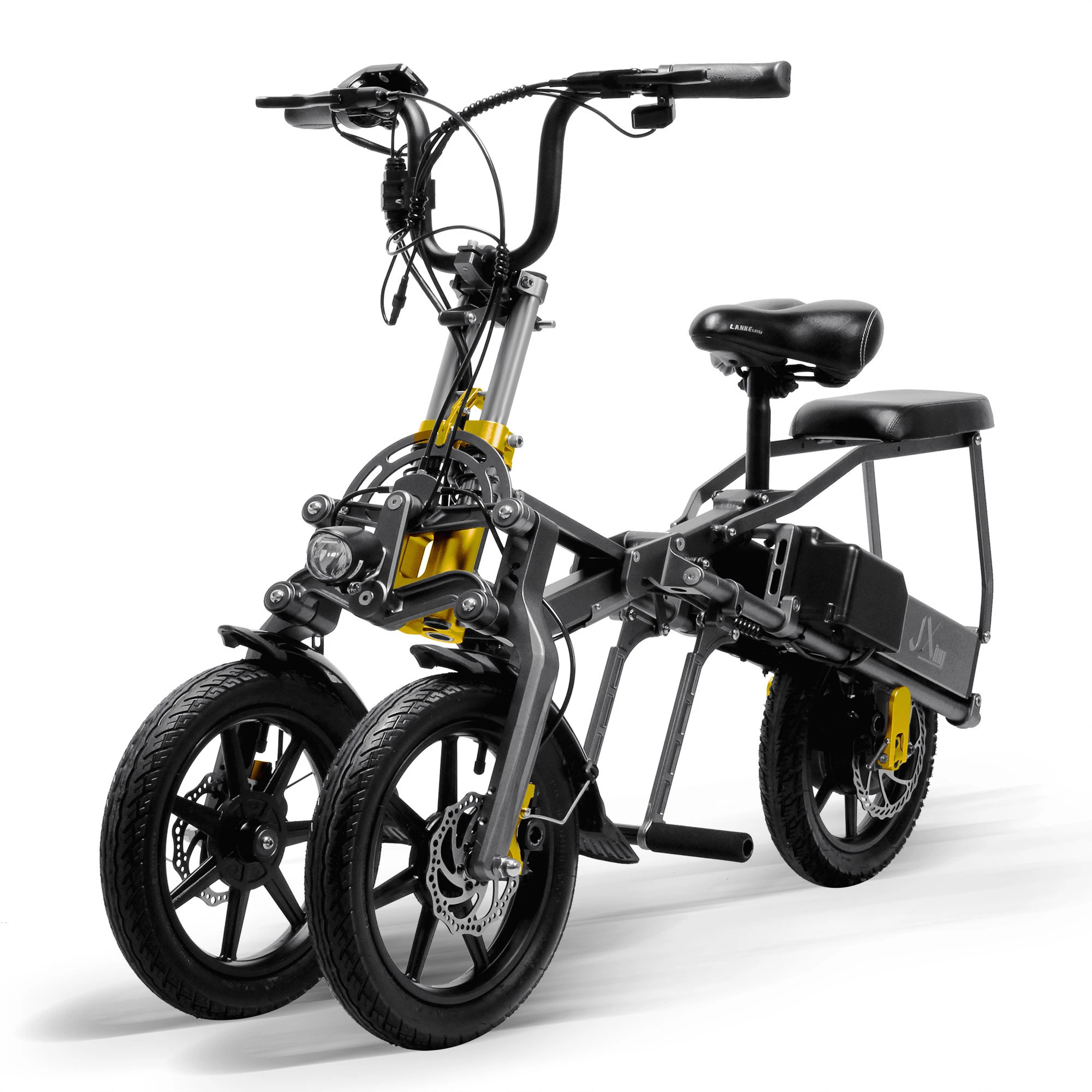 Best selling 14inch 3 wheel folding electric scooter/electric tricycle with Two pieces 48V 8AH Lithium Battery