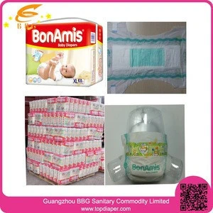 Best selling product disposable diapers/nappies type good diapers for baby to kenya from fujian factory