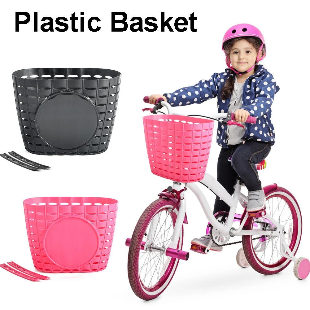 Bicycle Basket Children Bike Tricycle Scooter Supplies Handlebar Carrier Bicycle Storage Box Cycling Front Shopping Accessories
