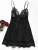 Import black Babydoll Night Robe Belt T-back Lace Trim Mesh women sexy lingerie Set from China