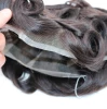 Bleached Knots Mens Toupee Swiss Lace Remy Hair Replacement System Indian Hair Toupee For Men Toupee Men Full Swiss Lace