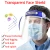 Import blue Color Safety Face Shield mask PET material Transparent Full Face Protective shield face Facial Cover from China