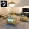 Boca Design Premium Villa Modern Style Light Luxury Leather Sectional Couch Customize Sofa Set Furniture Living Room Sofa