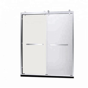 Brackets Pulley Acrylic Base Folding Tempered Glass Shower Screen With Certificate For Bath