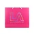Import Brand Customized Logo Hot Stamping Silver And Printing Pink Gift Shopping Paper Bag With Rope Handles from China
