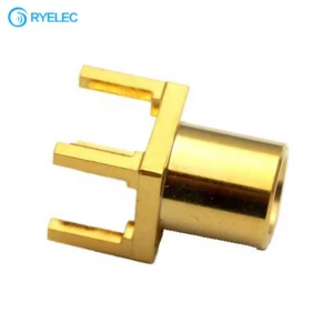 Brass Body Application MCX Female PCB Board Straight RF Connector Adapter Male 50 Ohm Gold-plated Brass Alloy Nickel,gold CN;JIA