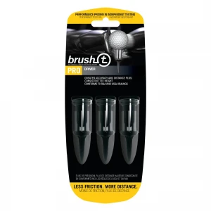 Brush-t Driver 3pk Blister- Black 2.2" Sports Golf Ball Accessory By Bonfit America