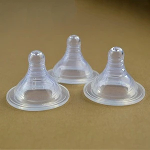 BY001 Soft silicone nipples real baby nipple silicone baby pacifier