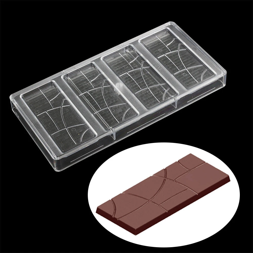 Candy bar chocolate mold for baking confectionery inventory cake decorating tools Clear Hard Chocolate Maker Polycarbonate mld