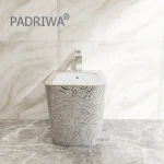 Canton Fair Silver Elactroplated Color Ceramic Wholesale One Piece Rectangular Toilet Bowl Shape Bidet Nozzle Set