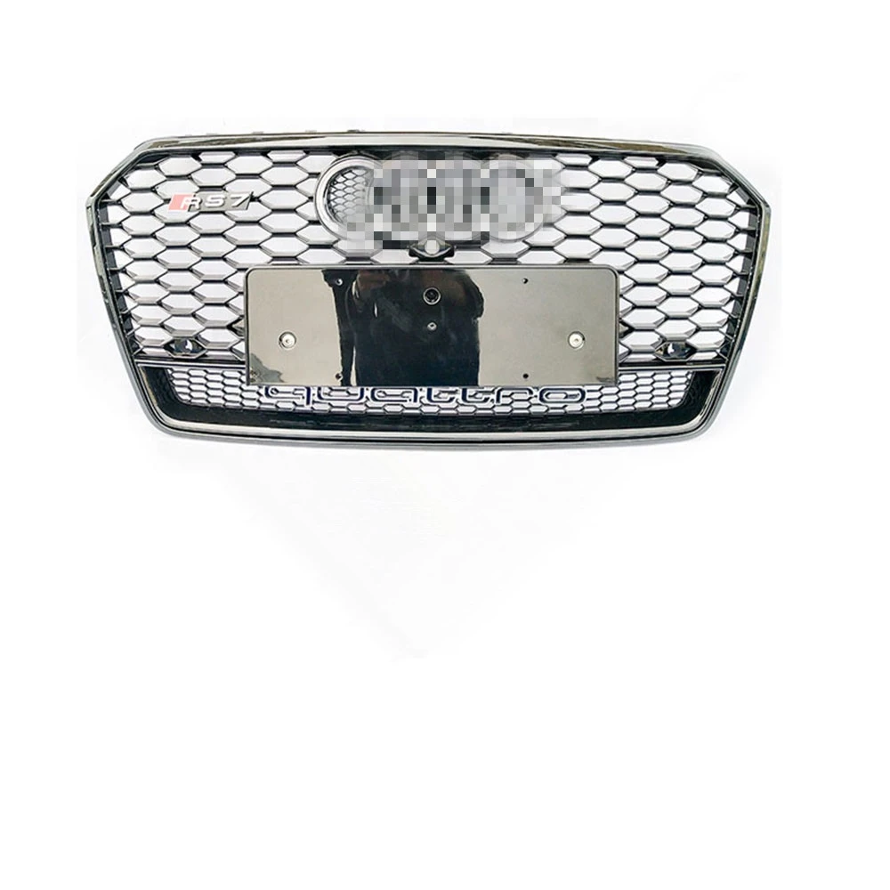 Cars front bumper face lift grille honeycomb grille for AU DI A7 RS7 16-18  mesh grille for car