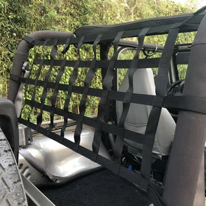Cartaoo Black Webbing Cargo Net for 2018 Jeep Wrangler JL Accessories