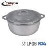 Cast  aluminum large soup pot Cast  aluminum casserole pot