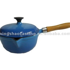 cast iron enamel sauce pan/cast iron cookware