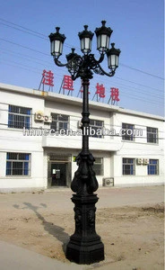 Cast Iron Lamp Pole/Outdoor Cast iron lamp post pole from factory