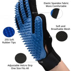 Cat dog grooming glove Pet Hair Deshedding Brush Comb Glove Pet Dog Cleaning Massage Glove