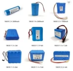 CB Bis-Certified Rechargeable Li-ion Battery Pack 18650 7.4V 2600mAh Wireless Electronic Equipment Lithium Ion Battery