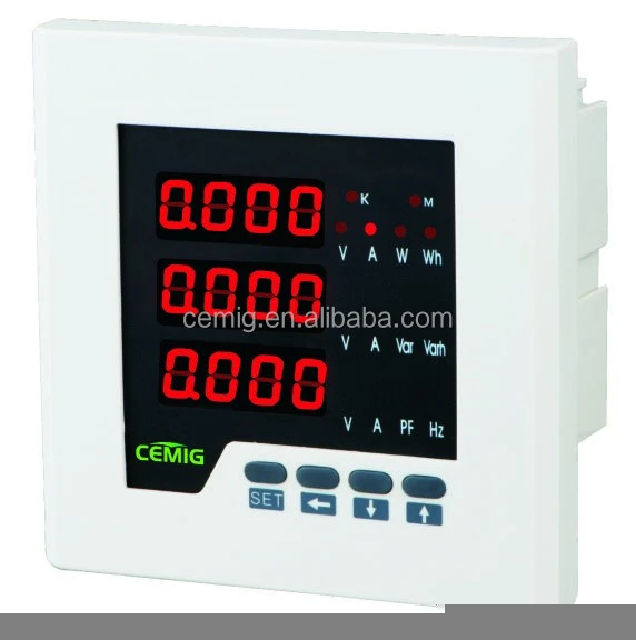 CEMIG LED digital tube display 96*96mm current voltage power energy Hz3 phase current voltage frequency meter Z series